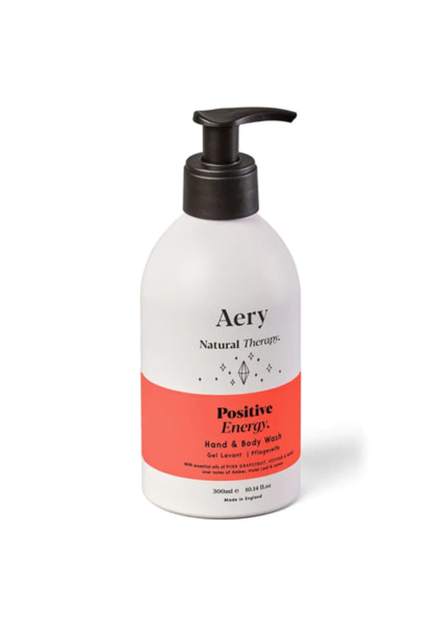 Aery Positive Energy Hand & Body Wash 300ml - Pink Grapefruit Mint And Vetiver
