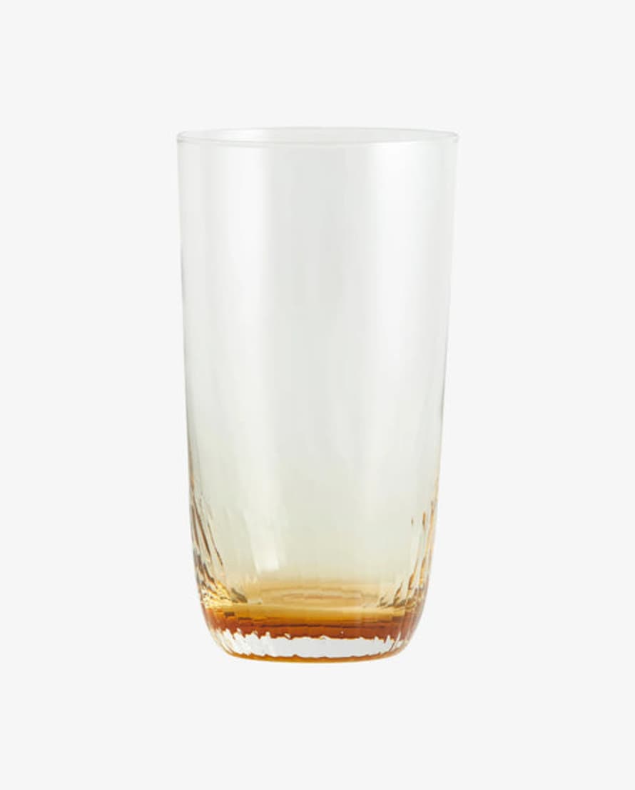 Nordal Garo Tall Drinking Glass, Amber