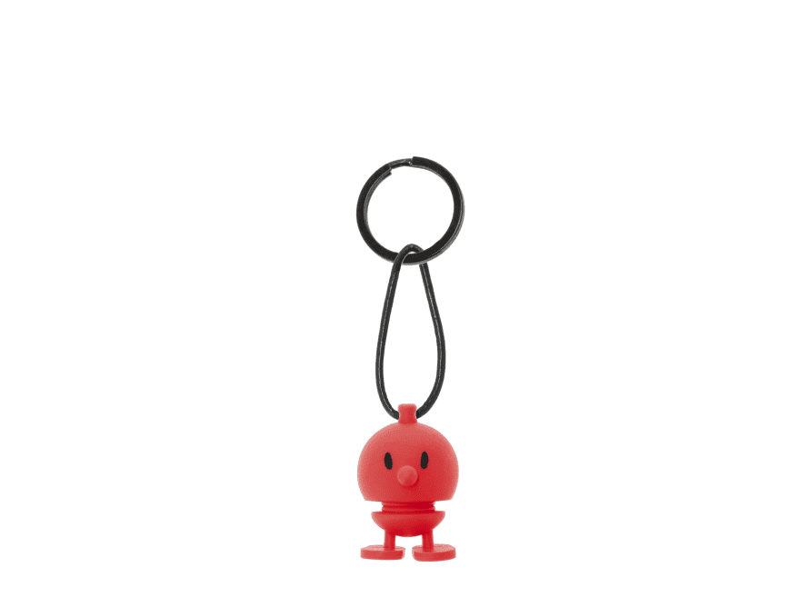 Hoptimist Red Bumble Keychain