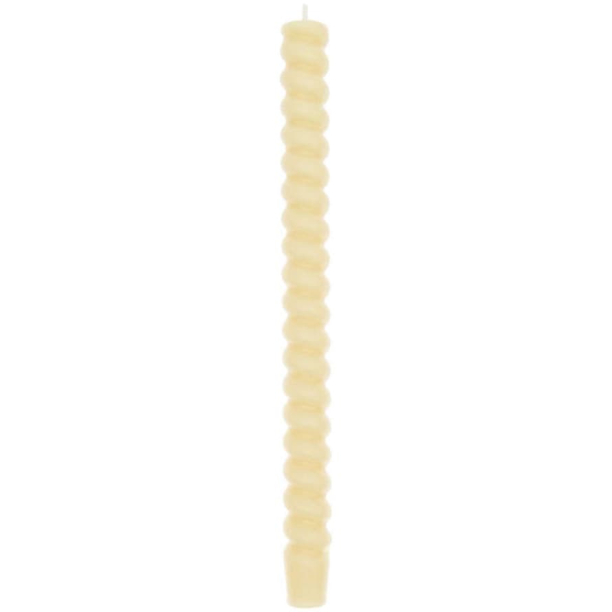 Rico Design Spiral Candle 28 Cm In Sorbet Yellow