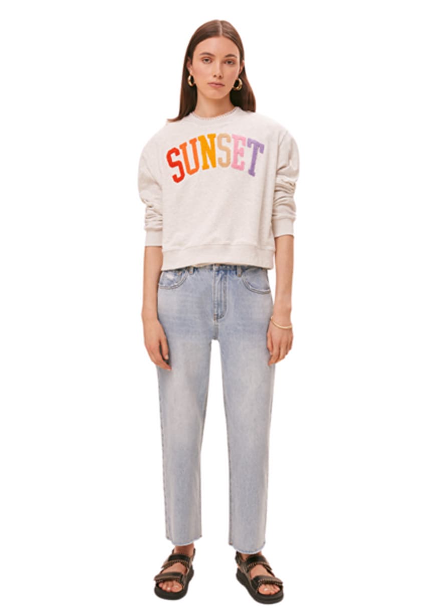 SUNCOO Sunset Sweat In Heather Gray From
