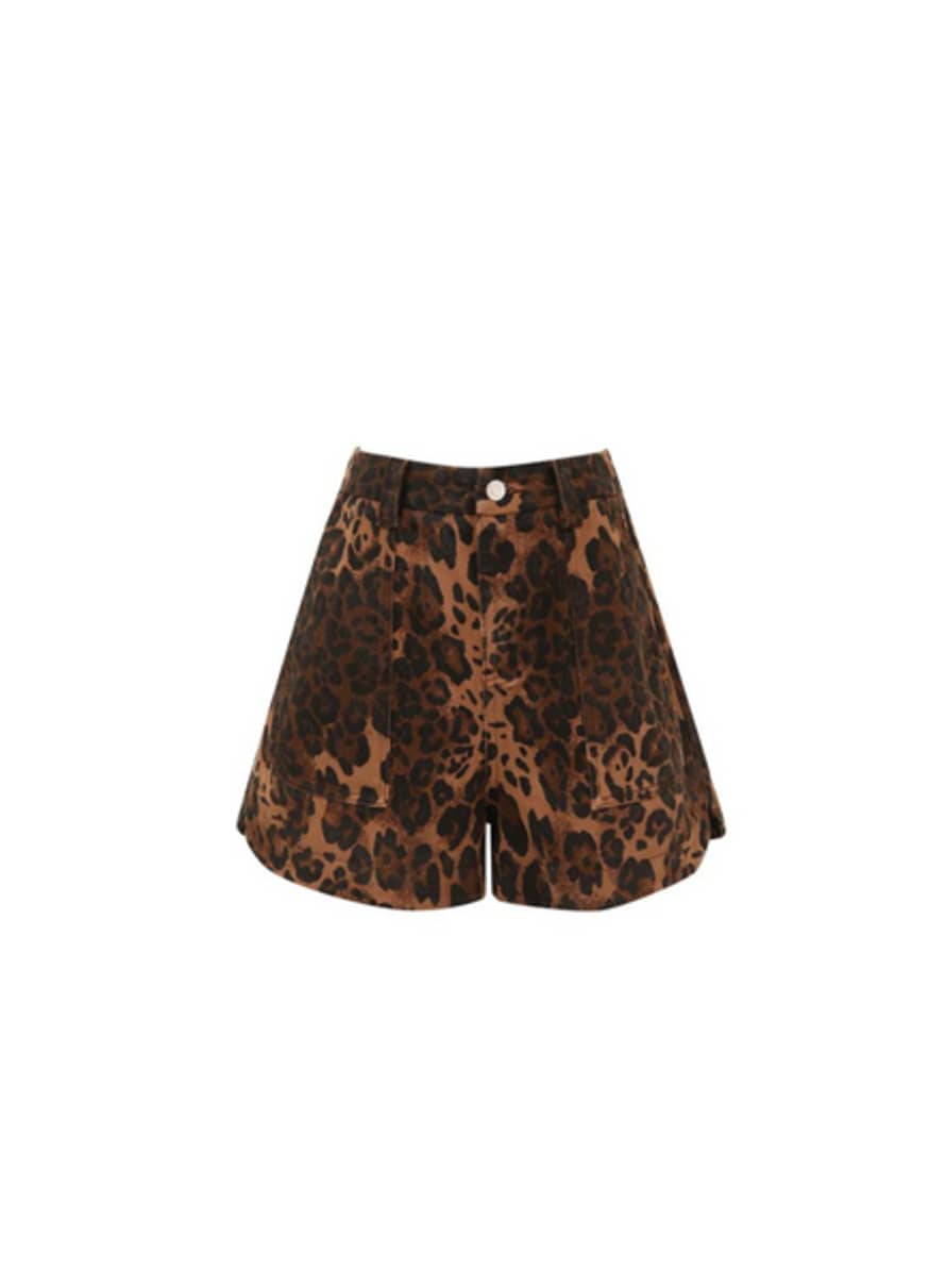 FRNCH Tiffany Shorts In Leopard From
