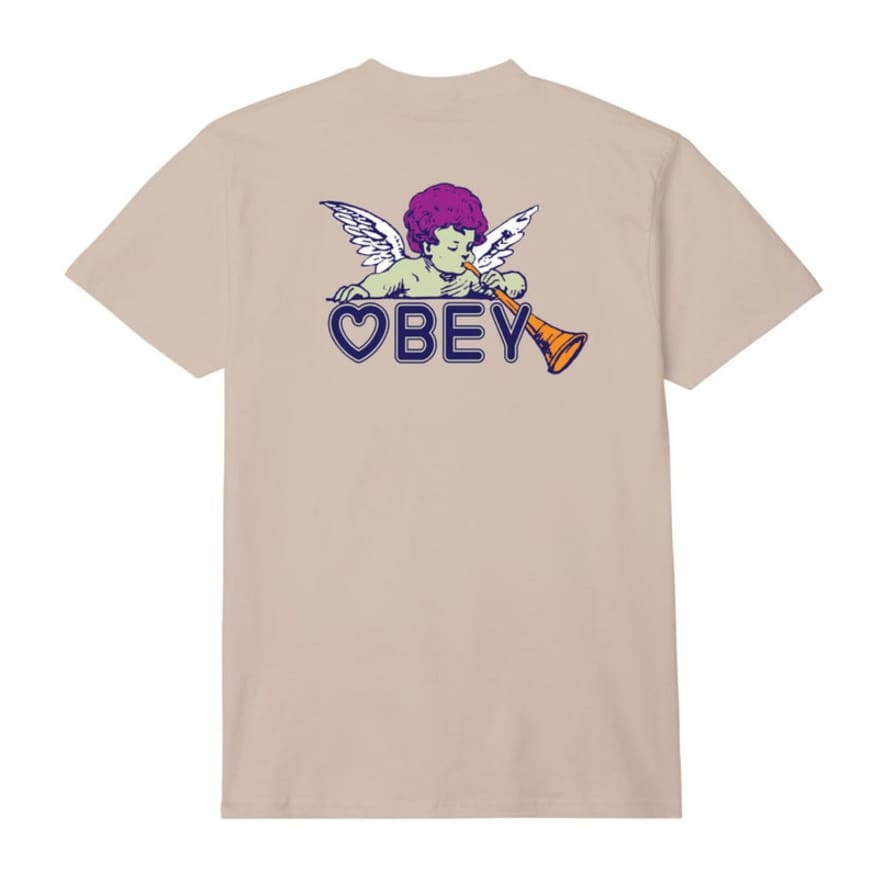 OBEY T-shirt Baby Angel Uomo Sand