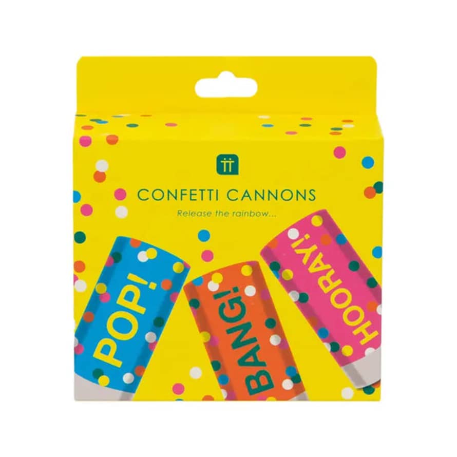 Talking Tables Confetti Cannons For Birthday - 3 Pack