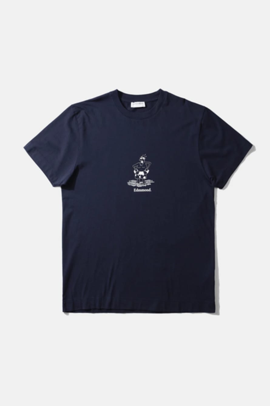 Edmmond - Boris T-shirt Plain Navy