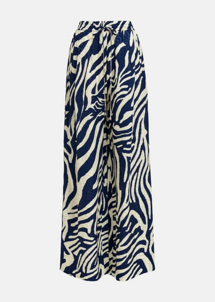 Essentiel Antwerp Blue Fibonacci Zebra Trousers
