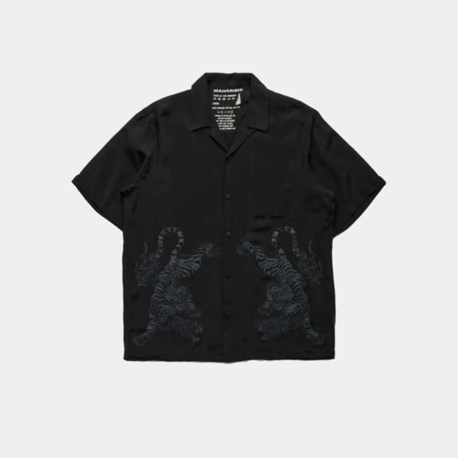 Maharishi Take Tora Summer Shirt - Black