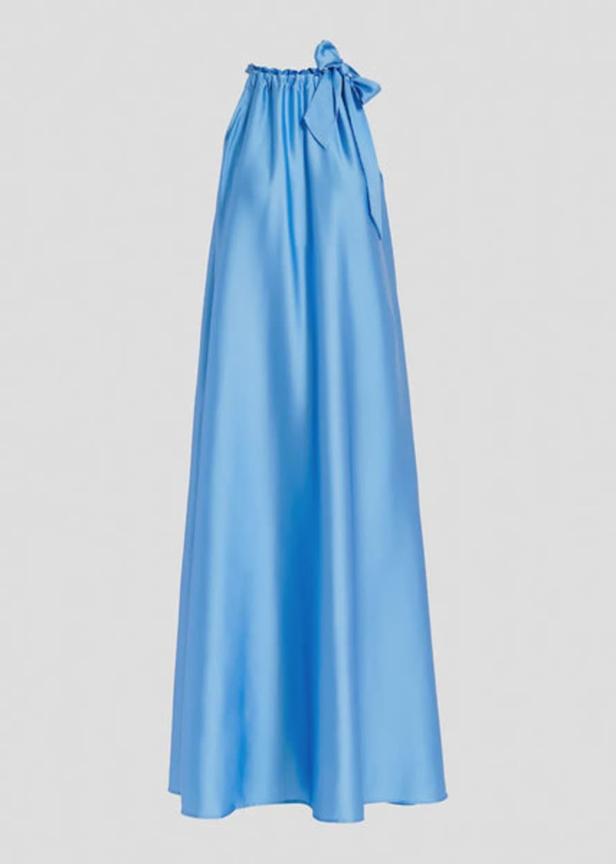 Essentiel Antwerp Famson Halterneck Dress - Bright Sky Blue