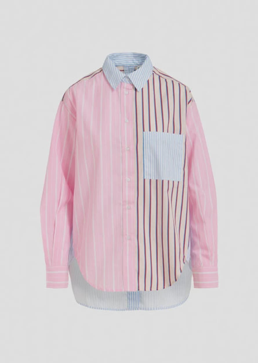 Essentiel Antwerp Famille Patchwork Stripe Shirt - Multicolour