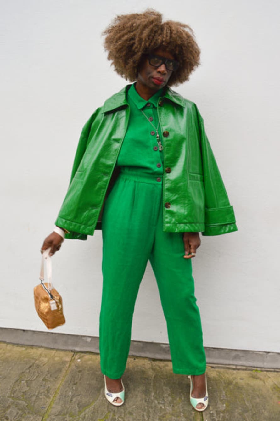 Lowie Emerald Linen Boilersuit