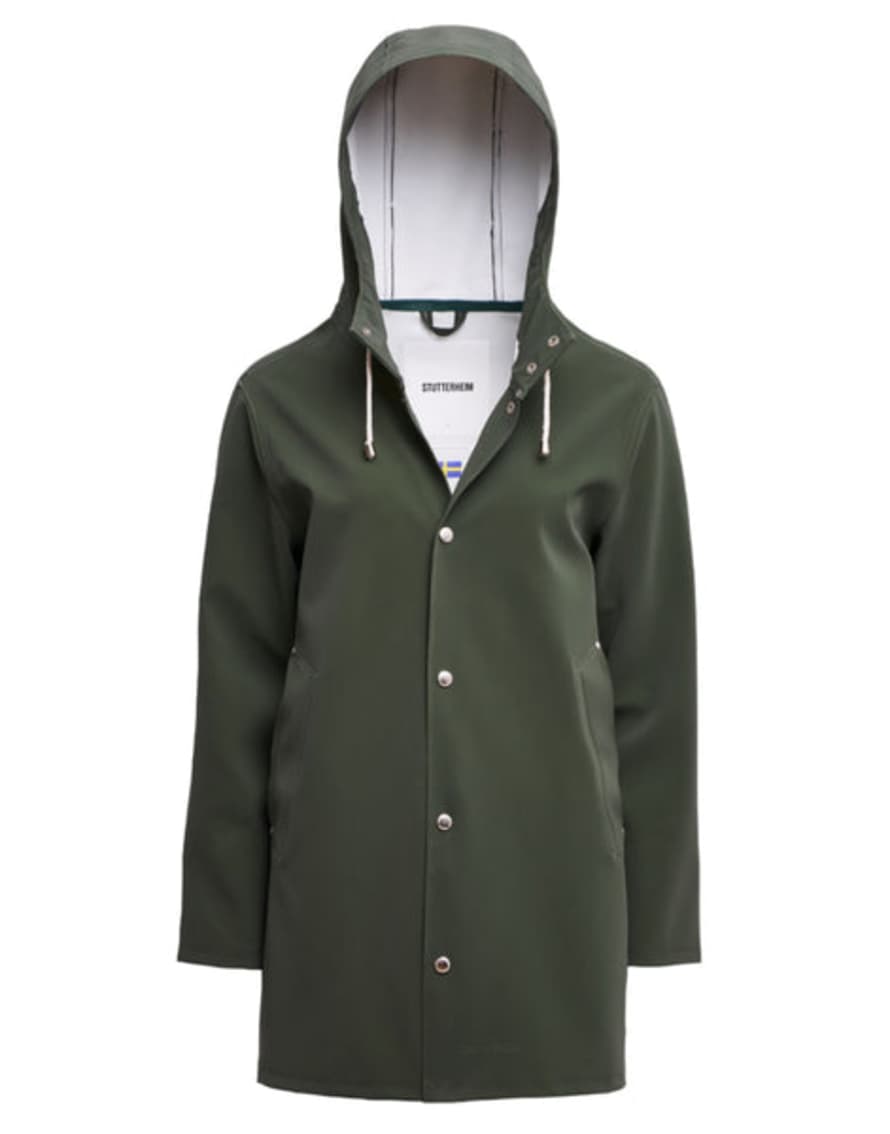 Stutterheim Raincoat For Man 3217 Suede Green