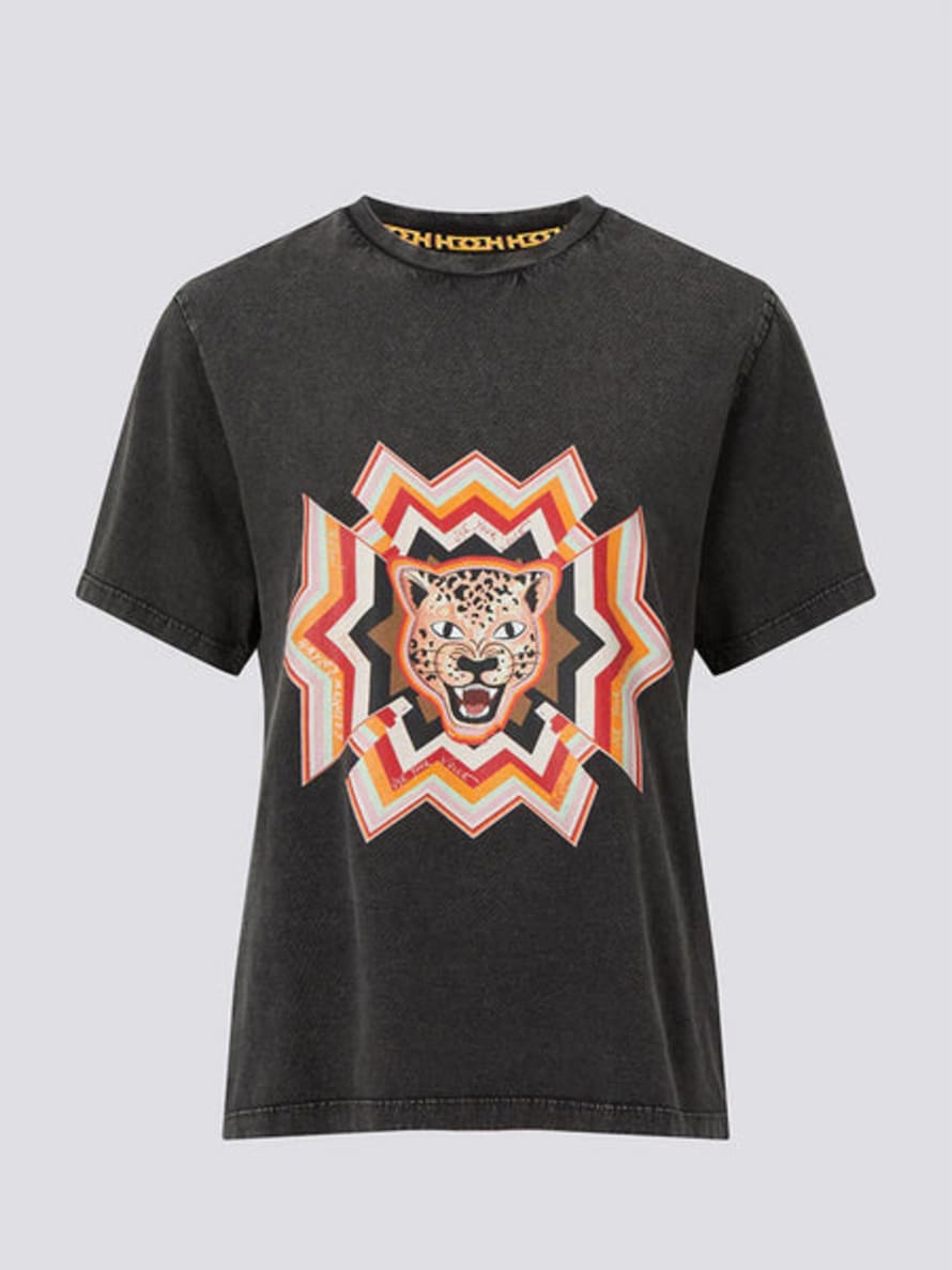 Hayley Menzies Psychedelic Leopard T-shirt Acid Wash