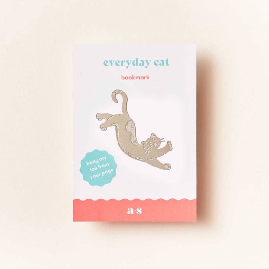 Another Studio  Bookmark - Everyday Cat, Steel Page Marker