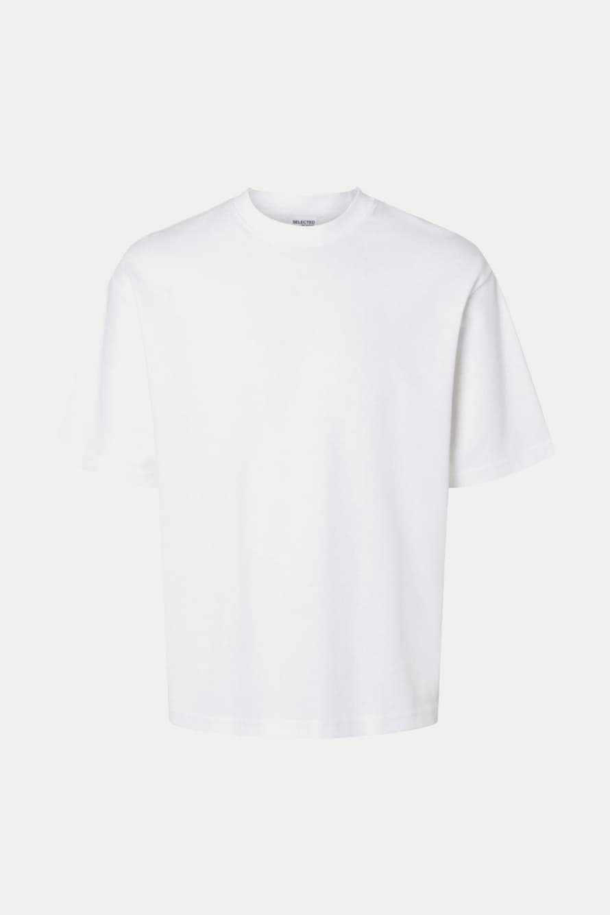 Selected Homme White Relax Oscar Tee