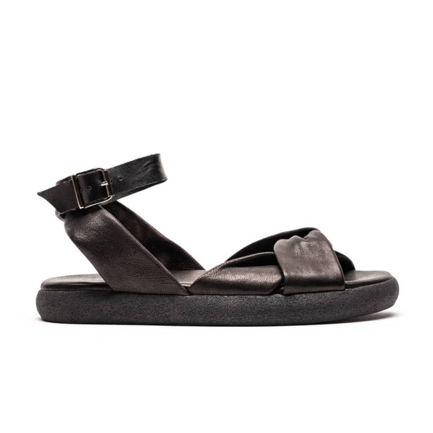 Tracey Neuls WRAP Smoke | Leather Sandals