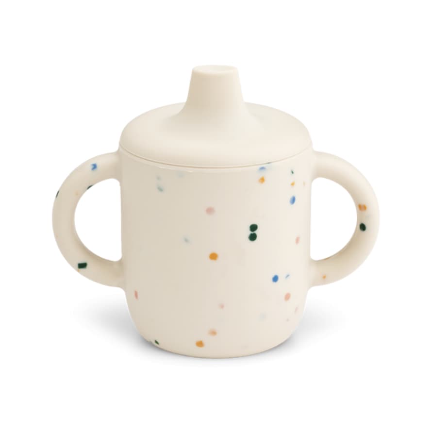 Liewood Neil Silicone Sippy Cup (150ml) - Splash Dots / Sea Shell