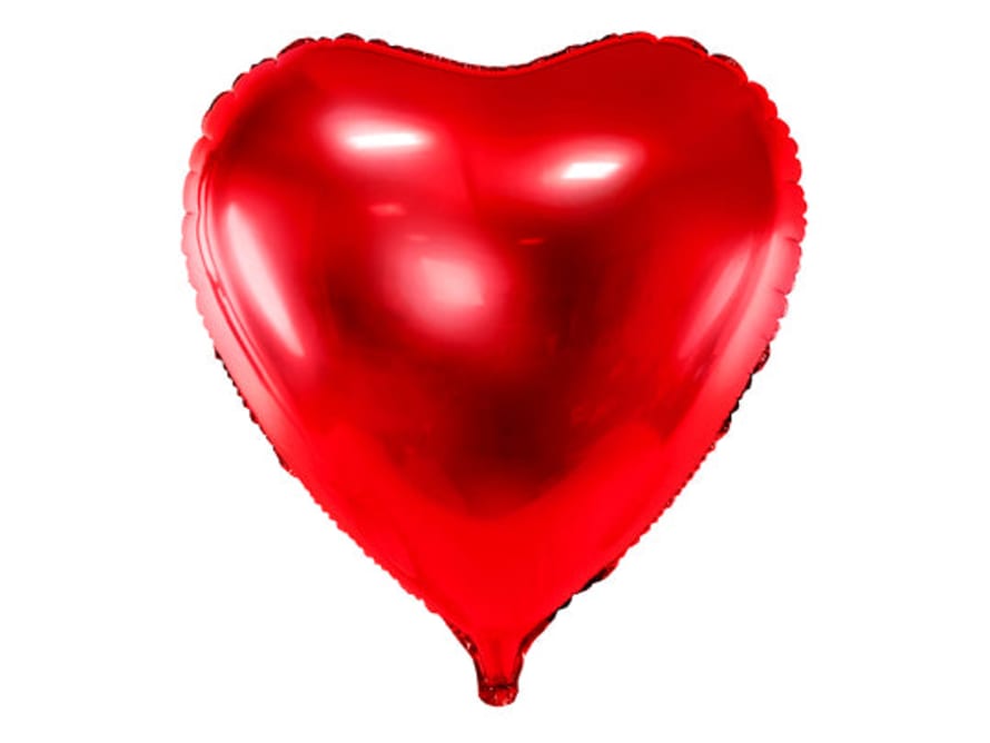 Folat Foil Balloon Heart, Red - 45 Cm