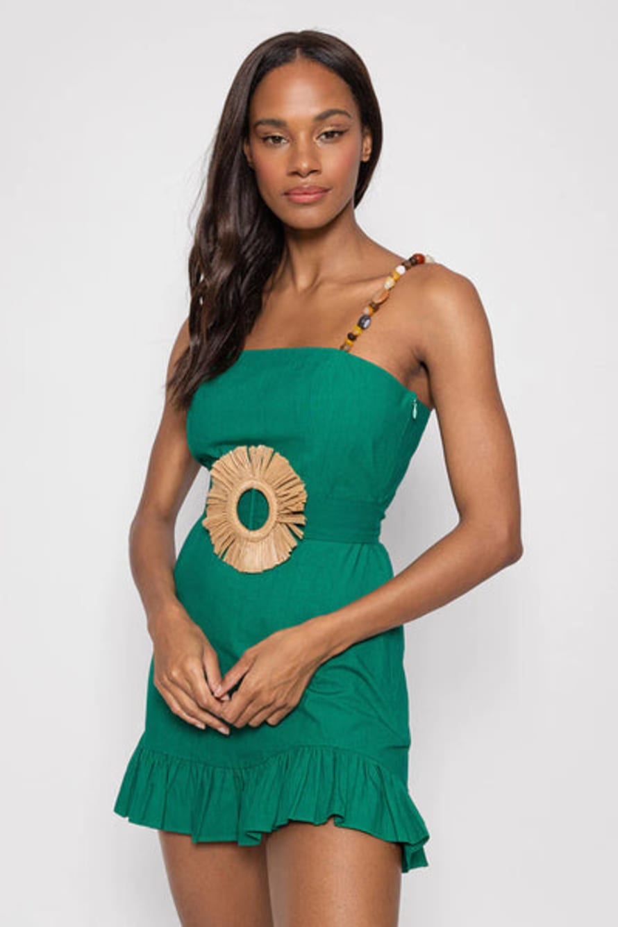 Sundress Francine Short Dress - Green