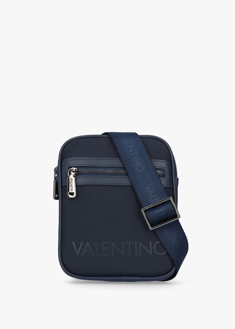 Valentino Mens Relove Recycle Oceano Crossbody Bag In Blue