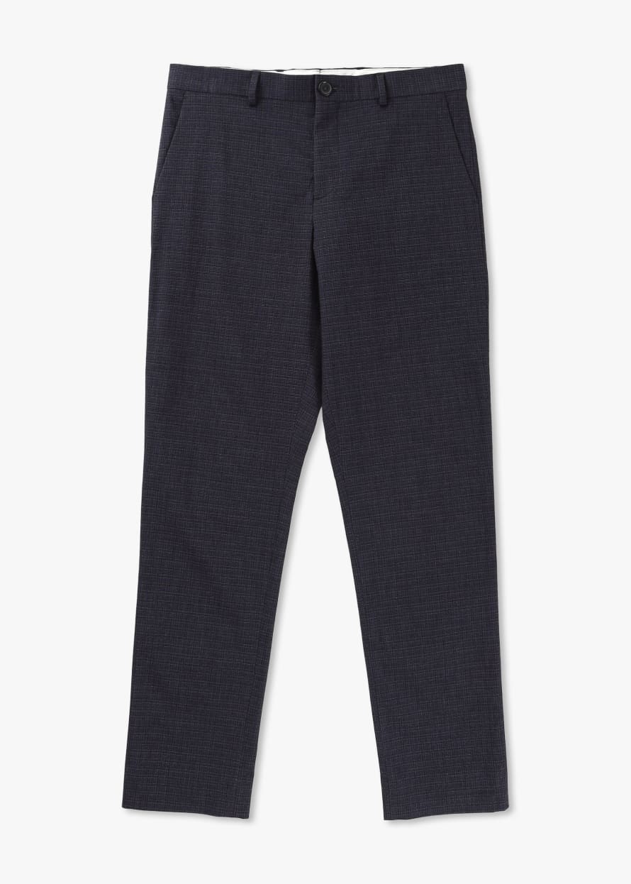 Paul Smith Mens Mid Fit Chinos In Blue Check
