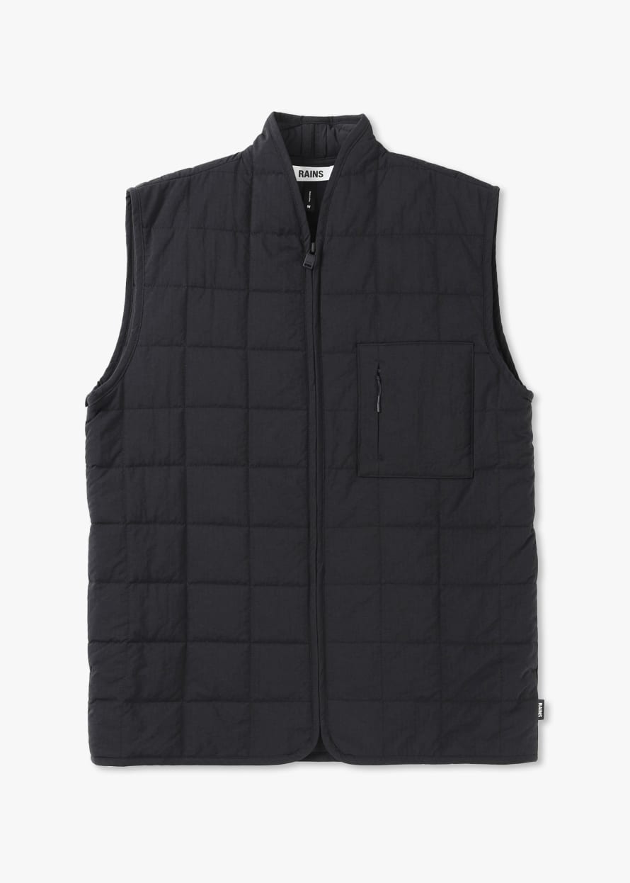 Rains Giron Liner Vest In Black