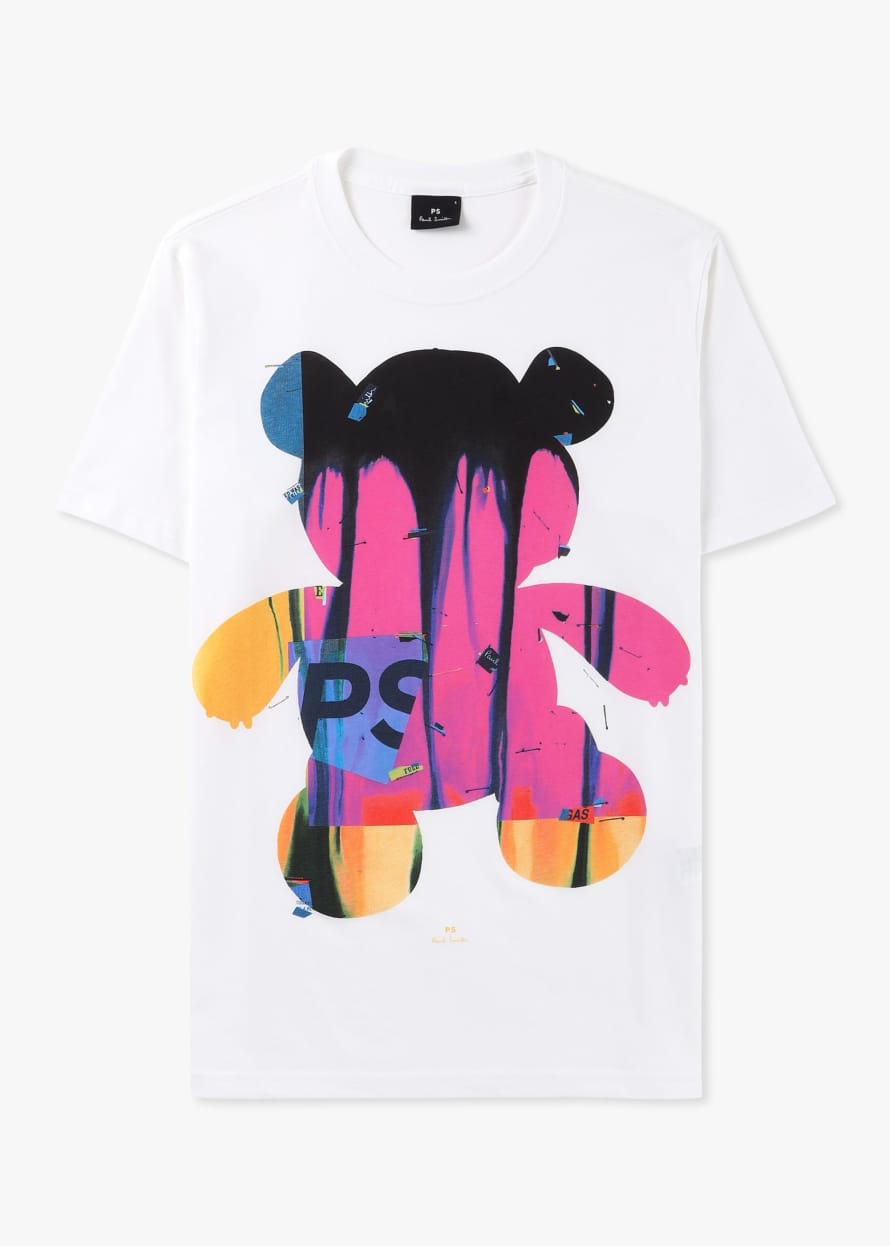 Paul Smith Mens Ps Teddy T-shirt In White