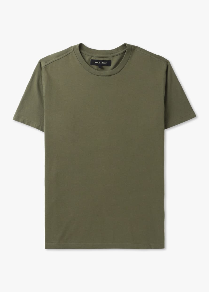 Replay Sartoriale Mens Short Sleeve T-shirt In Pistachio