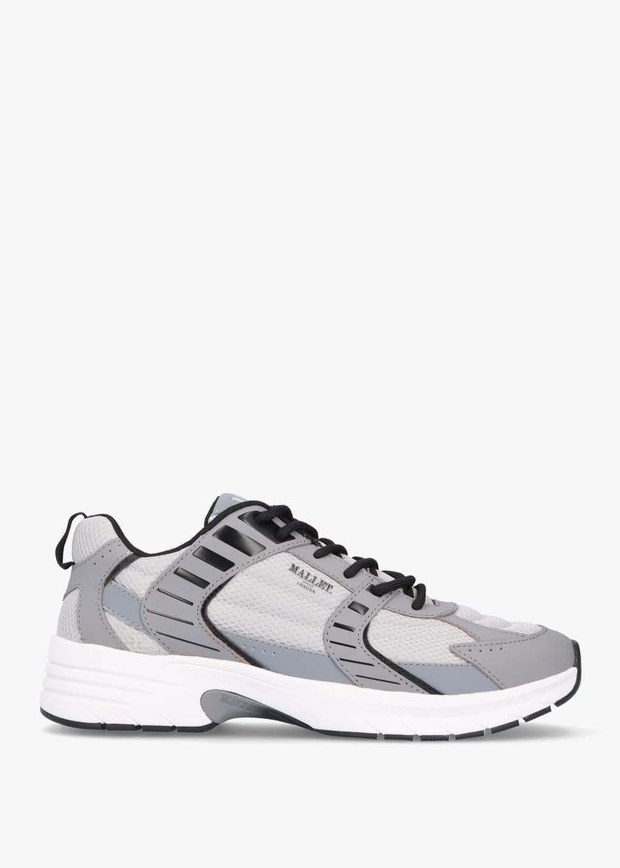 Mallet Mens Holloway Trainers In Ice Grey