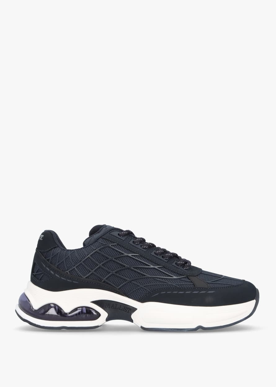 Mallet Mens Neptune Trainers In Navy Reflect