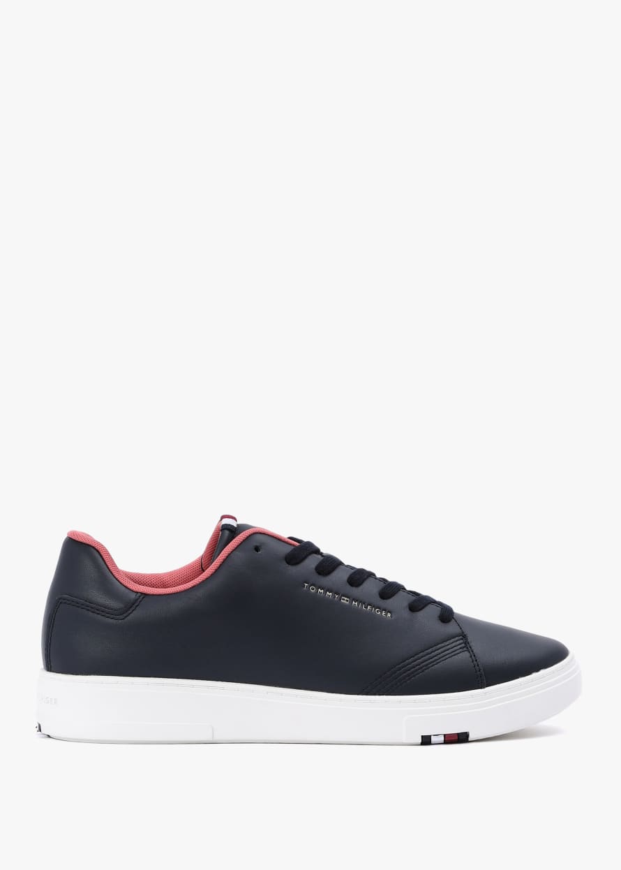 Tommy Hilfiger Mens Leather Cupsole Trainer