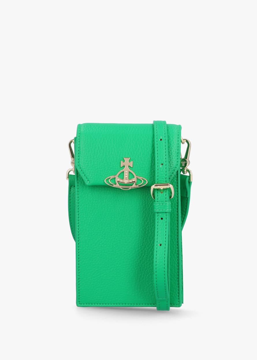 Vivienne Westwood  Womens Vegan Phone Bag In Bright Green