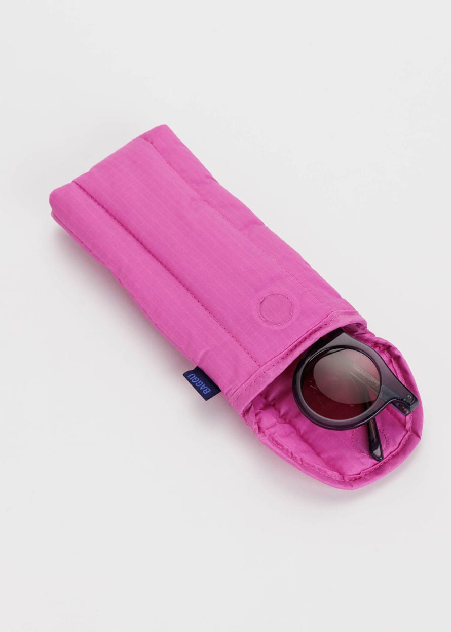 Baggu Puffy Glasses Sleeve - Extra Pink