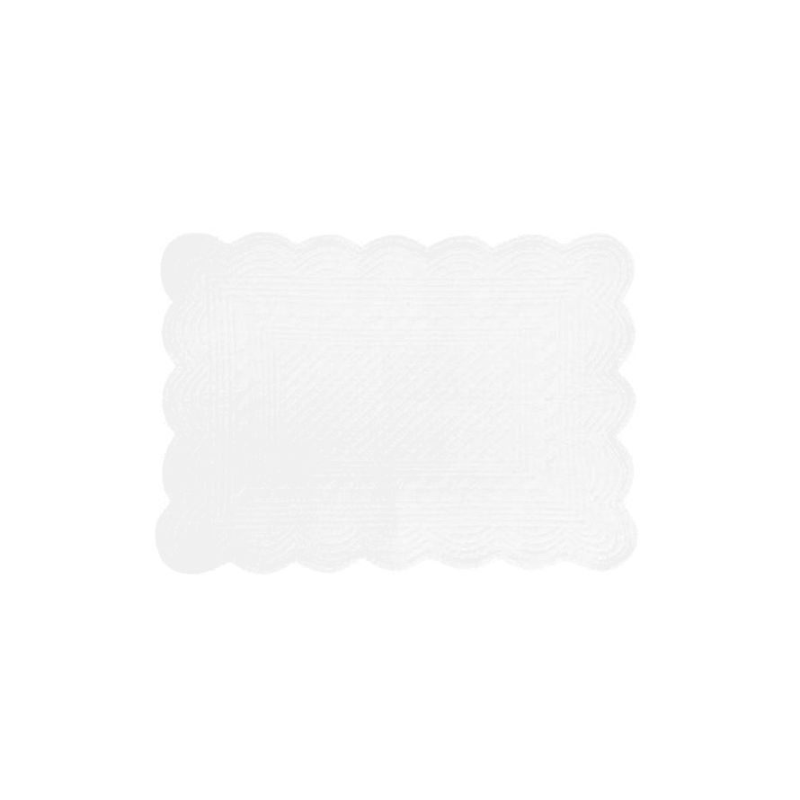 Luzio Concept Store Individual Algodón Rectangular Blanco
