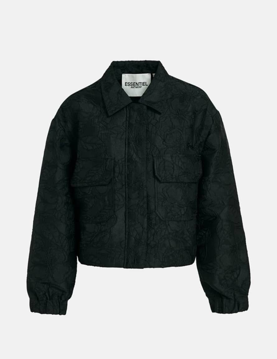 Essentiel Antwerp Essentiel Antwerp - Fubious Cropped Jacket - Black