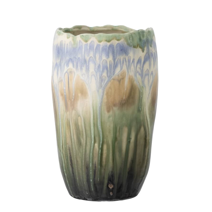 Bloomingville Mahasti Vase, Green, Stoneware