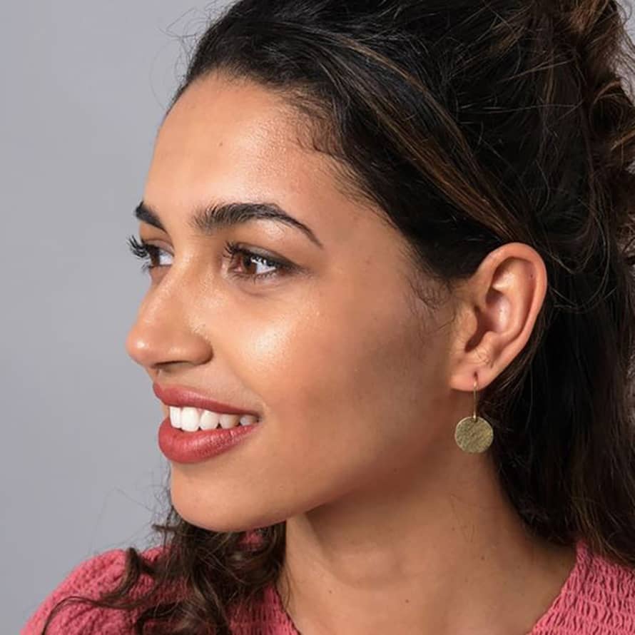 Just Trade  'asha' Small Circle Earrings