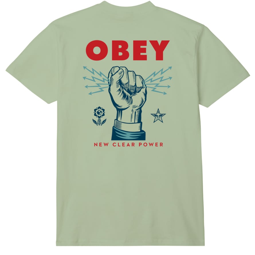 OBEY New Clear Power T-Shirt (Cucumber)