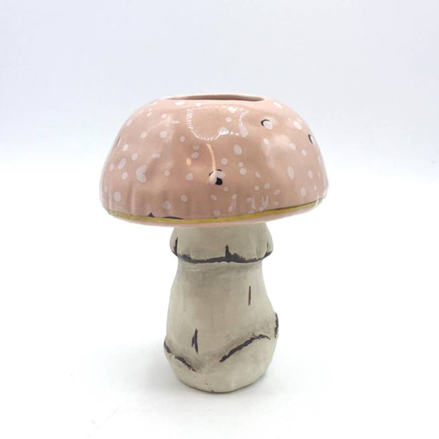 House of disaster Mushroom Vase - Pink/offwhite