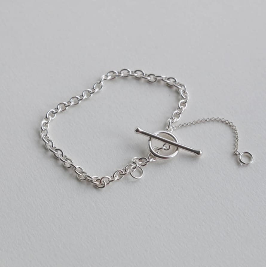 Spoiled Life Lines And Current ‘alberta’ Bar Bracelet - Sterling Silver