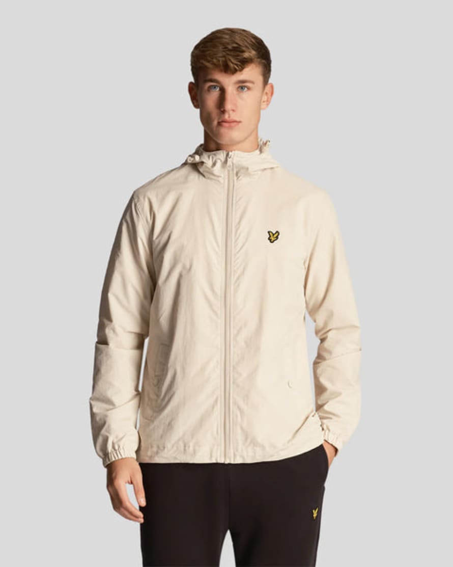 Lyle and Scott Zip Through Hooded Jacket In Cove