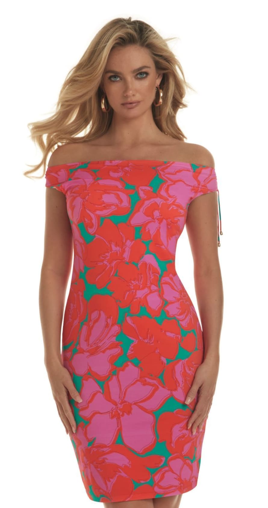 Roidal Roidal Alida Dress In Red Floral