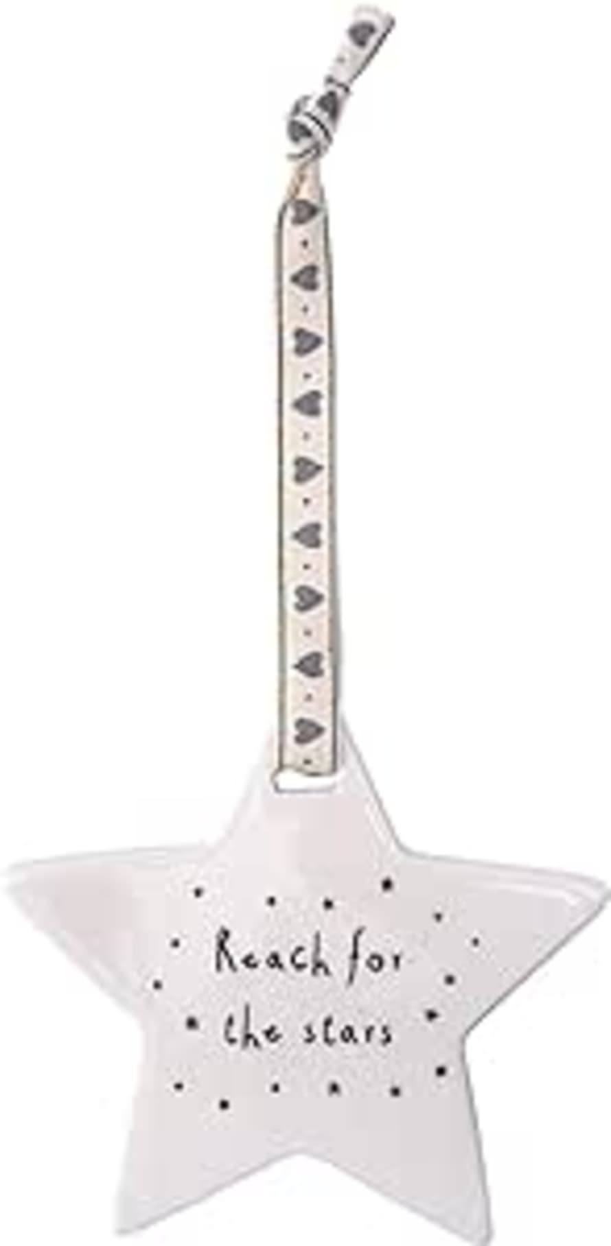 CGB Giftware Reach for the Stars Ceramic Hanging Star Decoration