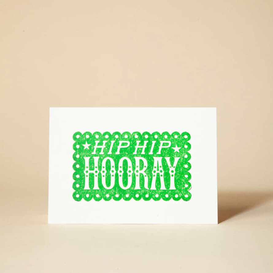 Pressed And Folded Pressed And Folded Card - Hip Hip Hooray