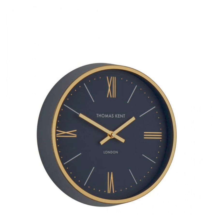 Distinctly Living 10'' Hampton Wall Clock Navy