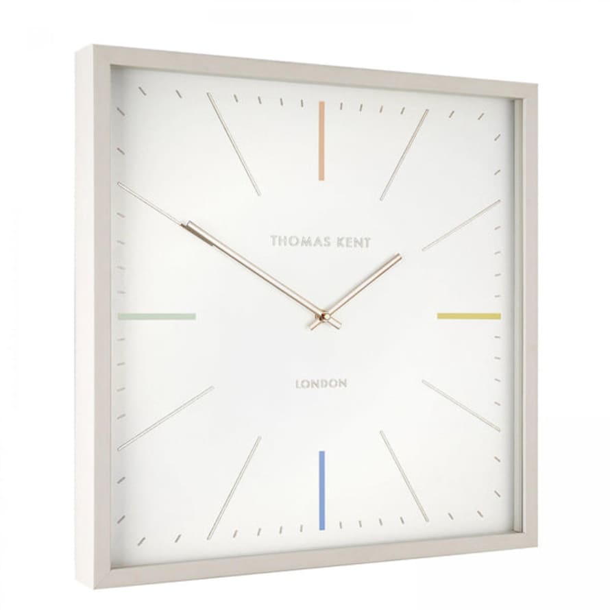 Distinctly Living 20'' Editor Wall Clock Light Grey