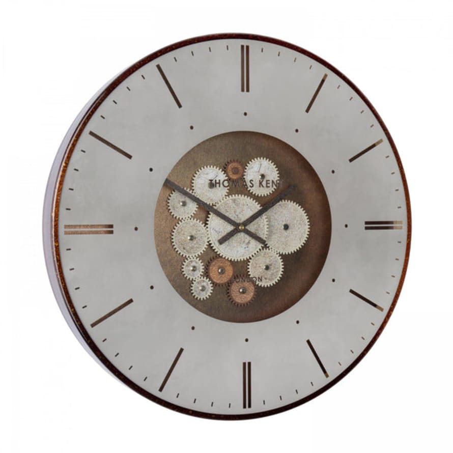 Distinctly Living 21"" Clocksmith Wall Clock Cog Bronze