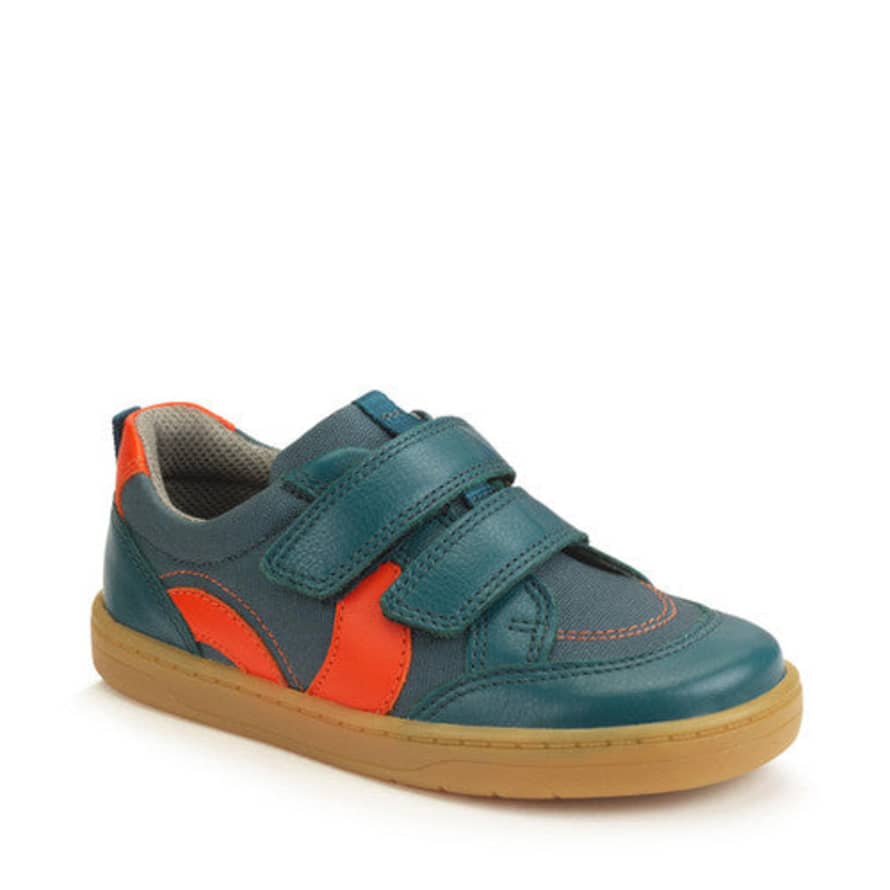 StartRite Enigma Leather & Canvas Shoes (teal)
