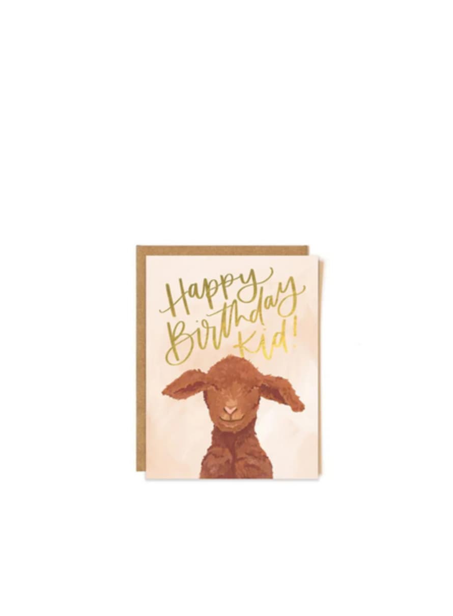 1canoe2 Happy Birthday Goat Greeting Card