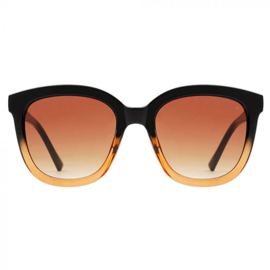 A.Kjaerbede  Black/brown Transparent Billy Sunglasses