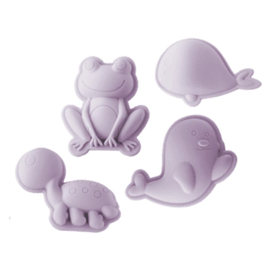 Scrunch Silicone Moulds Frogs Pale Lavender